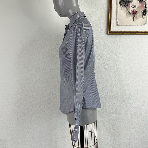 Women's Paul and Shark Yachting Striped Rhinestone Placket Top - Picture 5 of 11